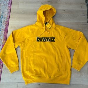 New Yellow DeWalt Hoodie size L